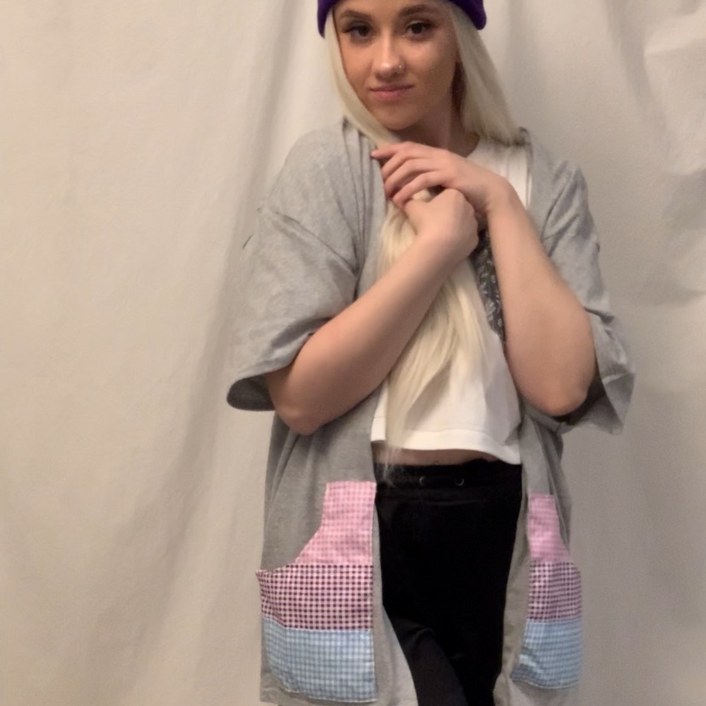 Handmade sweater one size fits most bisexual pride